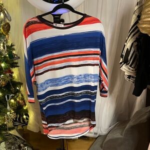 Vibrant Striped Long Sleeve Top